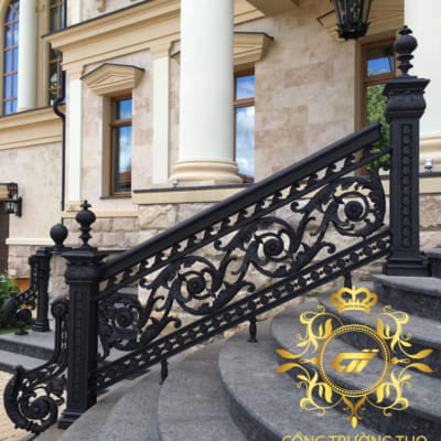 Cầu thang Gang đúc CTG04