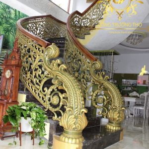 Cầu thang Nhôm đúc cong